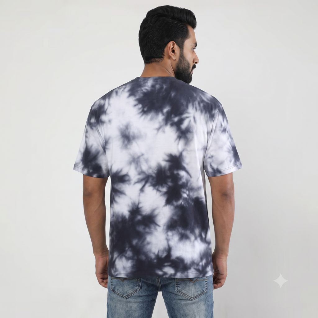 White wash Tie Die Oversized 1 3