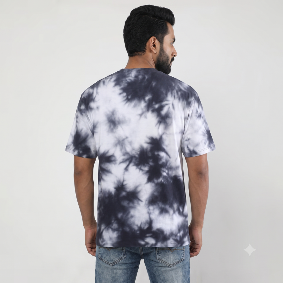 White wash Tie Die Oversized 1 3