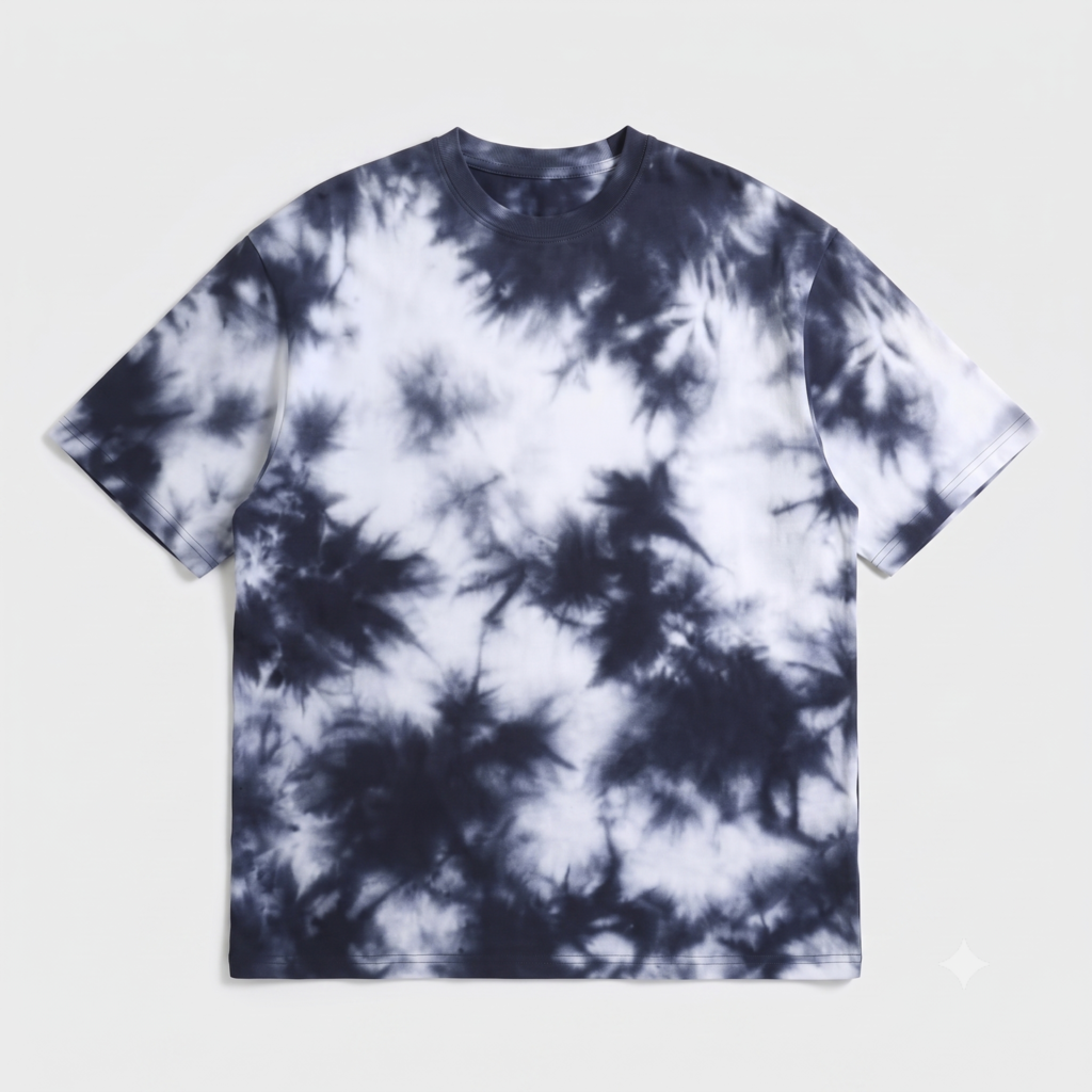 White wash Tie Die Oversized 1 4
