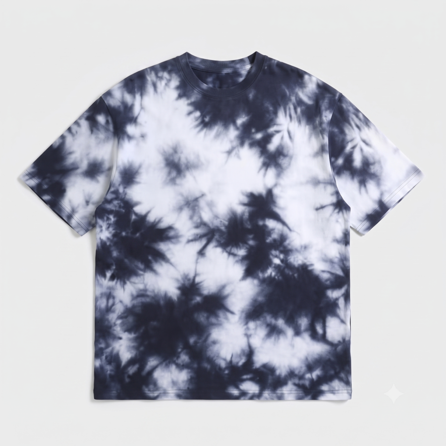 White wash Tie Die Oversized 1 4