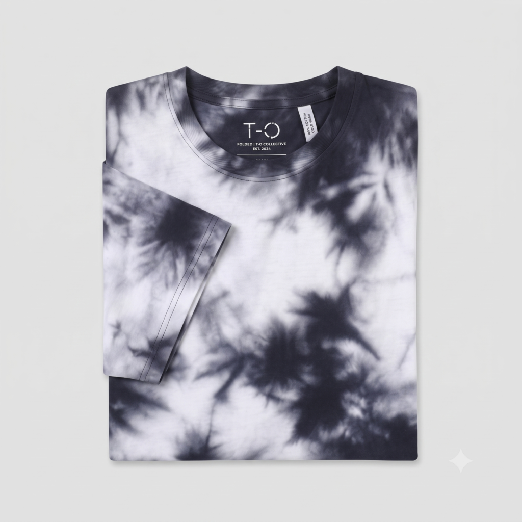 White wash Tie Die Oversized 1 5