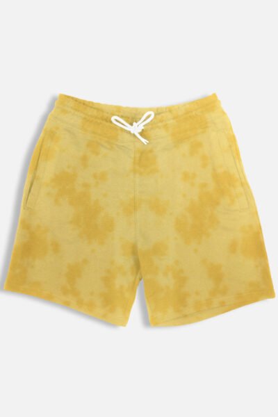 Yellow Tie DIe Terry Shorts 1