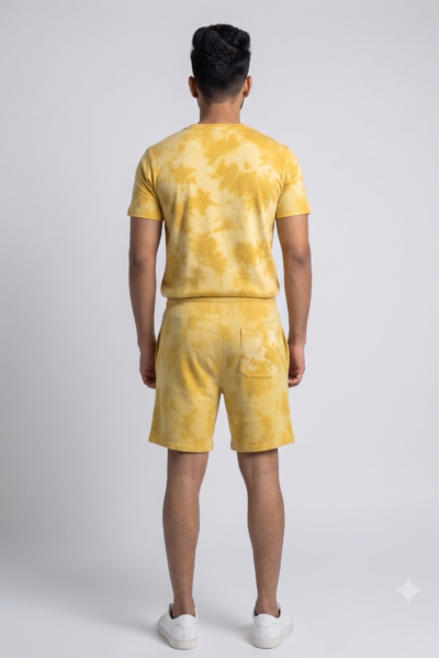Yellow Tie DIe Terry Shorts 2 1