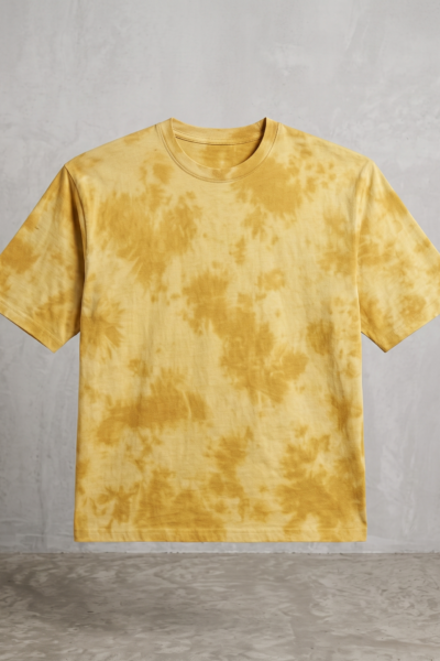 Yellow wash Tie Die Oversized 1 4