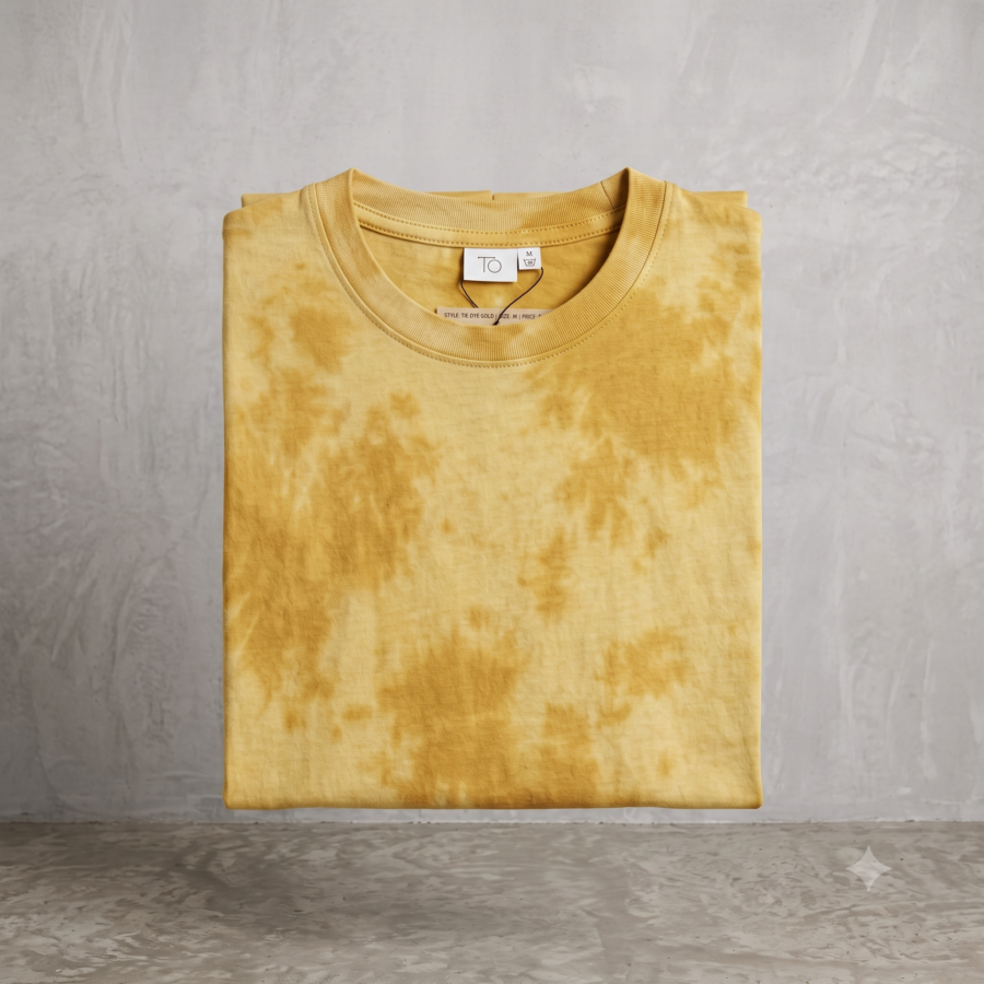 Yellow wash Tie Die Oversized 1 5