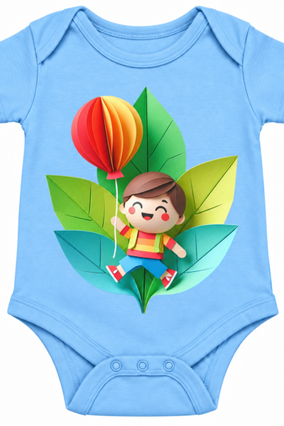 Cheerful Balloon Adventure baby Romper | Kalavaasi