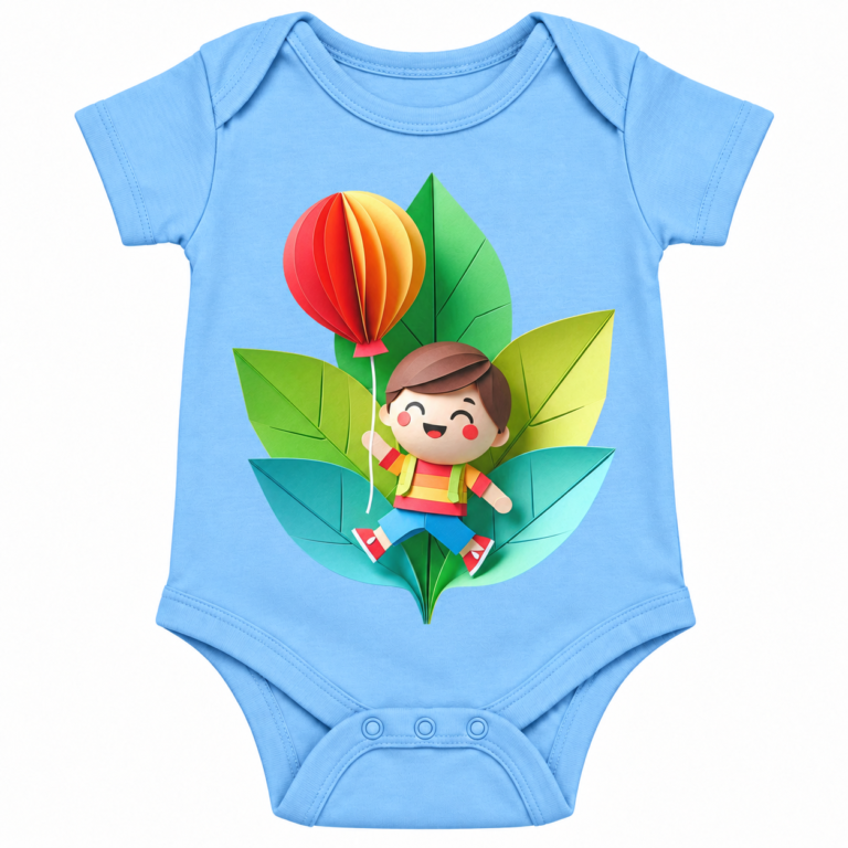 Cheerful Balloon Adventure baby Romper | Kalavaasi