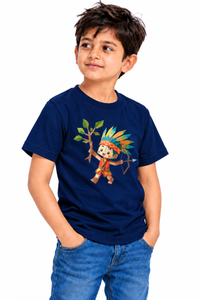 Chibi Forest Archer Graphics T-Shirt | Kalavaasi