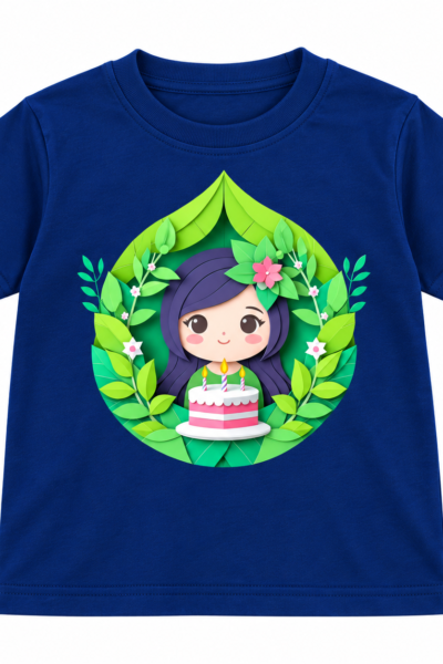 Kawaii Birthday Cake Graphics T-Shirt | Kalavaasi