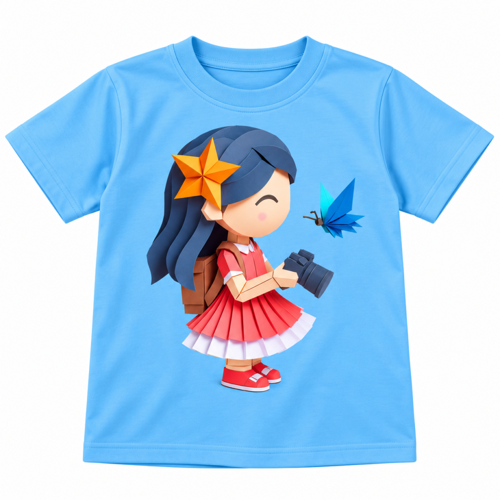 Girl Photographing Graphics T-Shirt | Kalavaasi