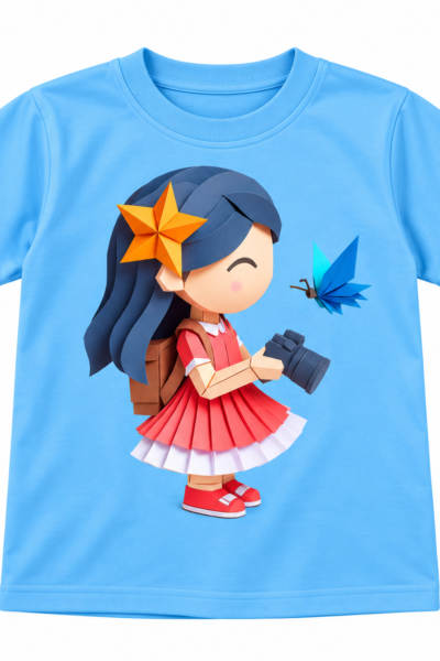 Girl Photographing Graphics T-Shirt | Kalavaasi