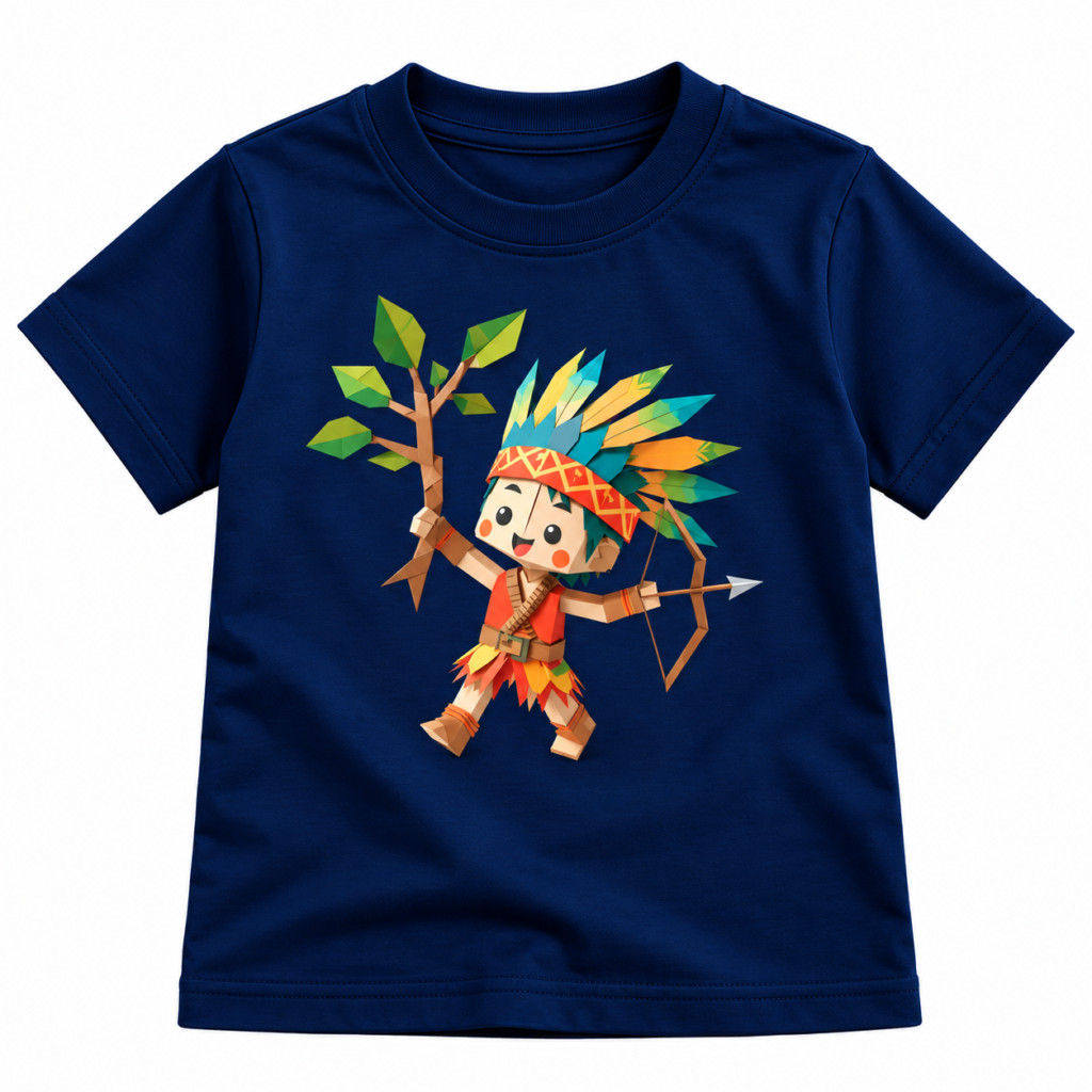 Chibi Forest Archer Graphics T-Shirt | Kalavaasi