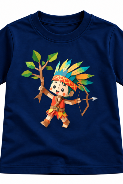 Chibi Forest Archer Graphics T-Shirt | Kalavaasi