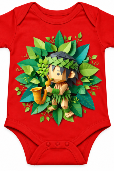 Origami Forest Musician Onesie baby Romper | Kalavaasi