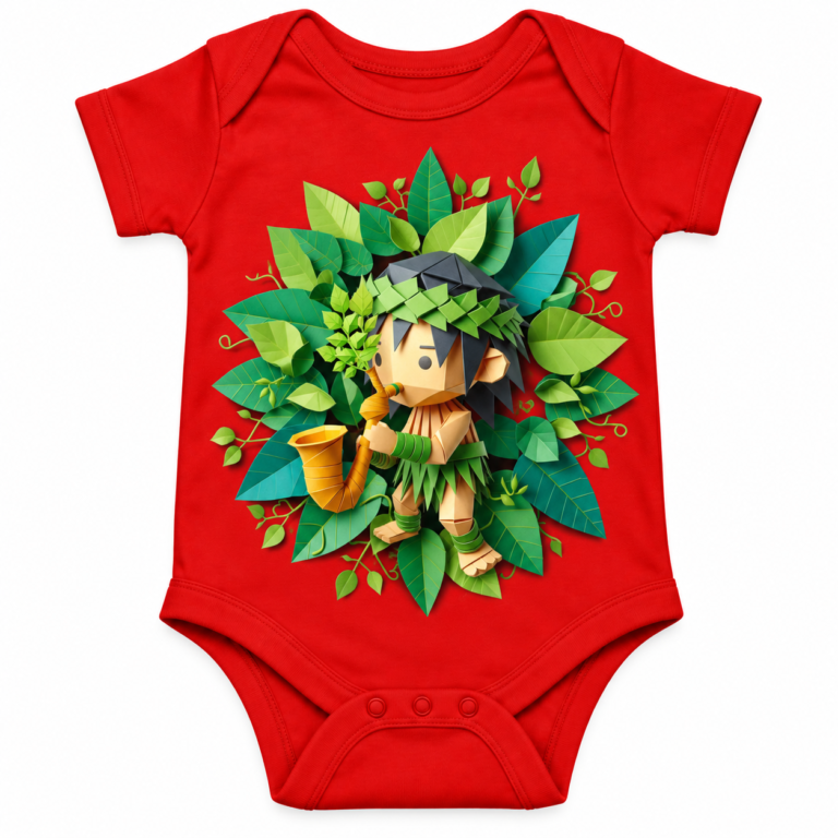 Origami Forest Musician Onesie baby Romper | Kalavaasi
