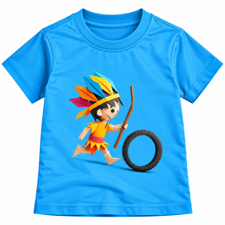 Runner on Play Graphics T-Shirt | Kalavaasi