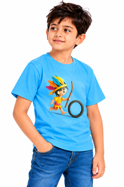 Runner on Play Graphics T-Shirt | Kalavaasi