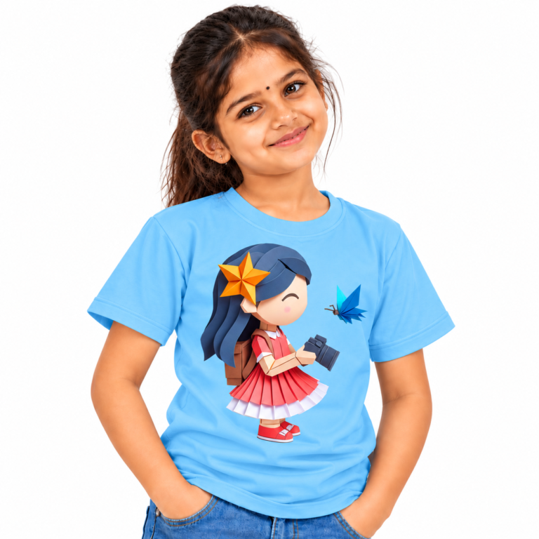 Girl Photographing Graphics T-Shirt | Kalavaasi